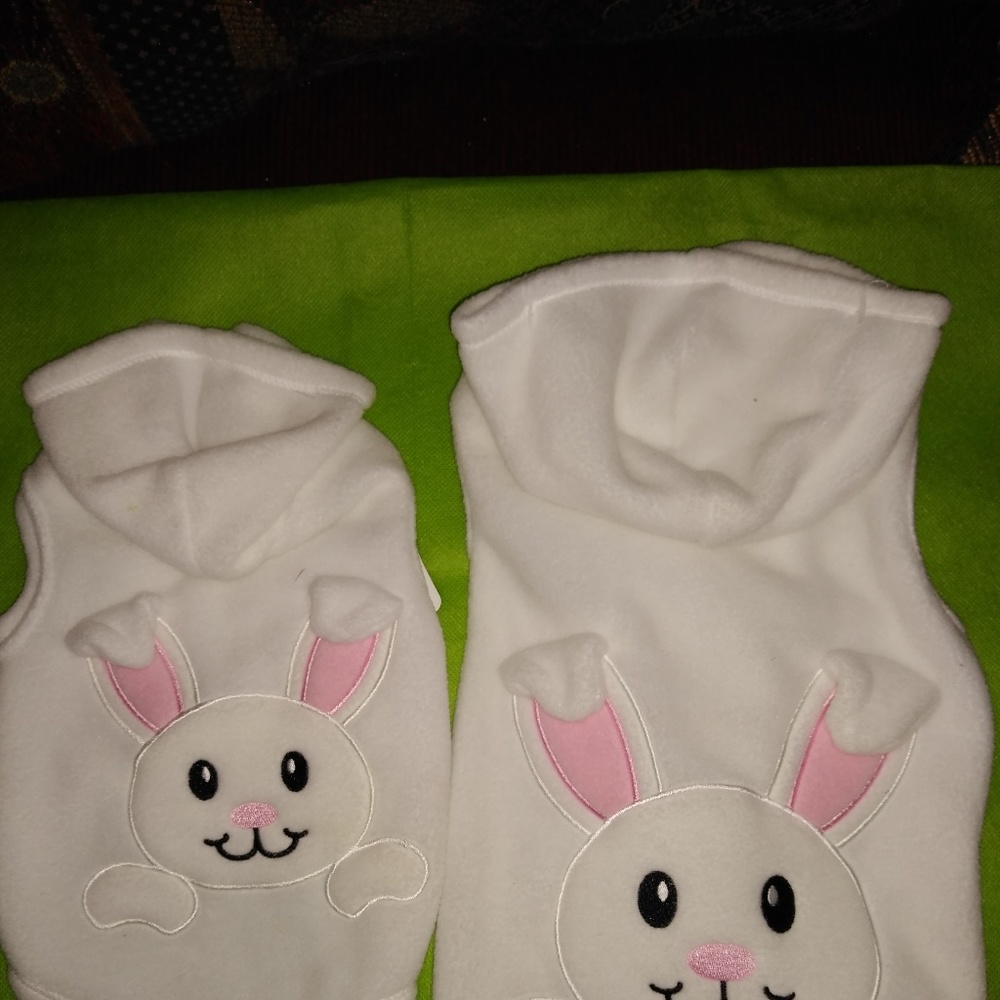 Bunny Hooded pullovers for pets